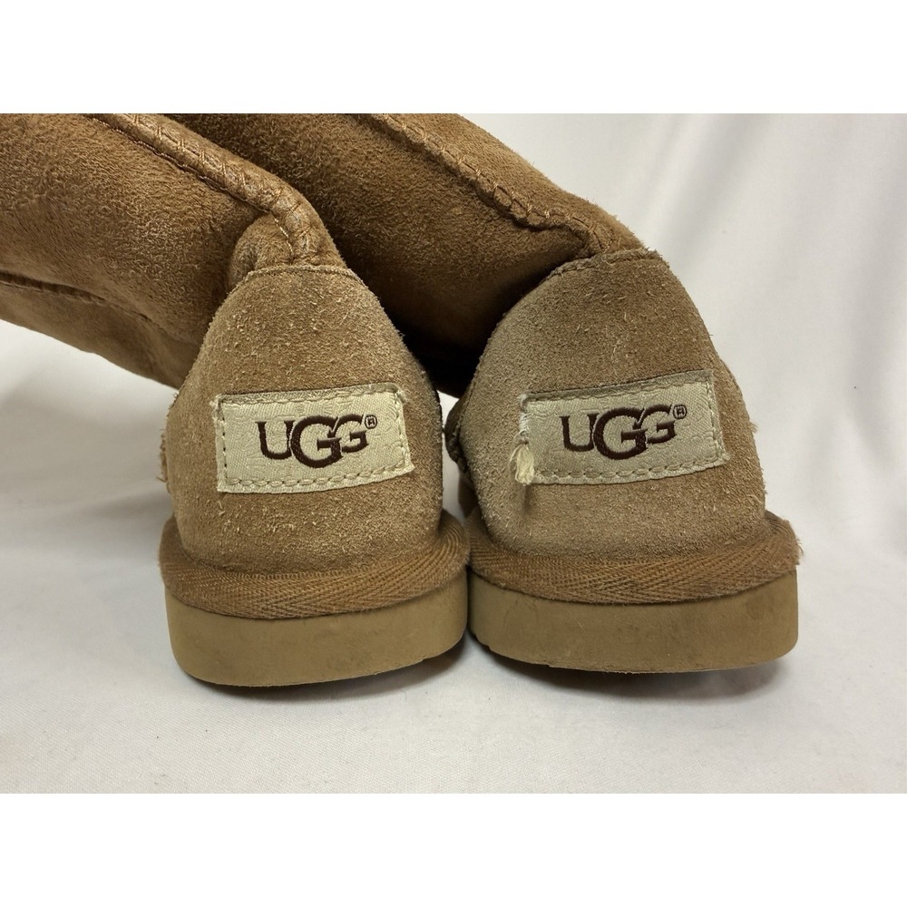 UGG Australia Classic Tall Chestnut Brown Suede Boots Youth Size 1 WORN - Picture 10 of 12